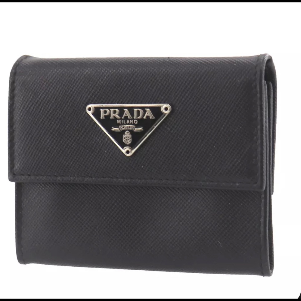 Authentic vintage Prada used coin case wallet